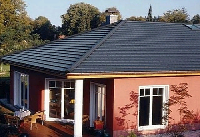 оштукатуренный каркасный дом