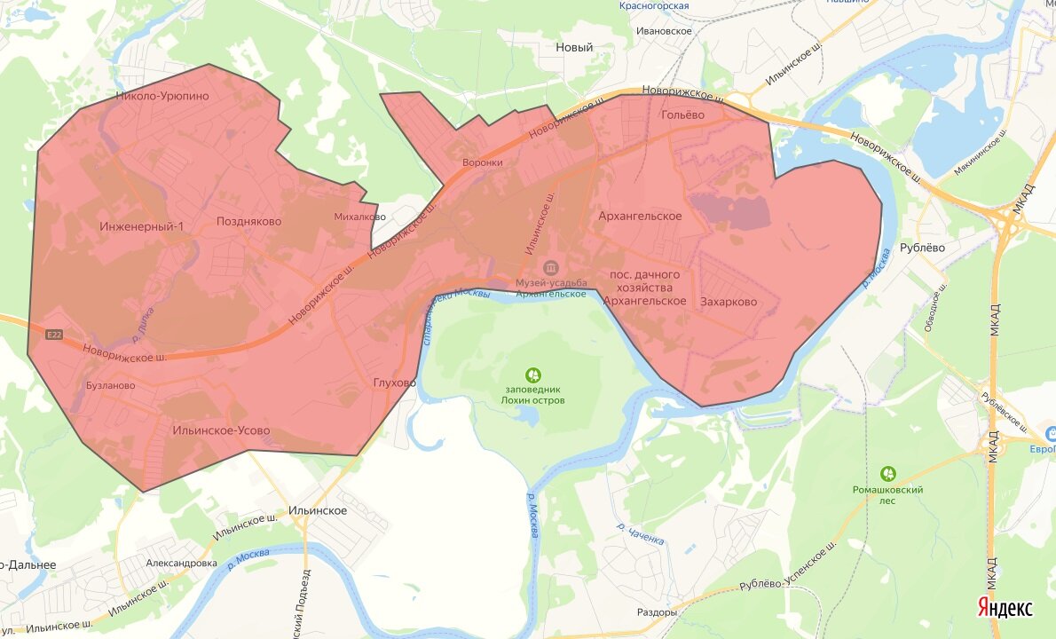 Новорижское шоссе - второе по престижности шоссе, следу.щее сразу за знаменитой Рублевкой