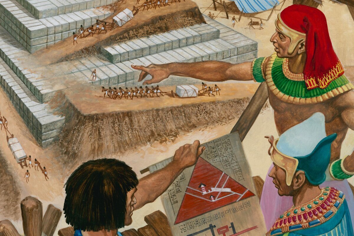 строительство пирамиды хеопса