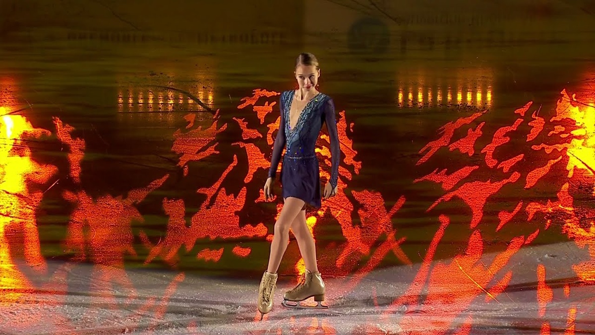 Ксения Синицына, показательные выступления. Фото из открытых источников. 