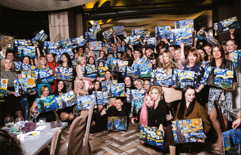 Арт-вечеринка на 400 гостей