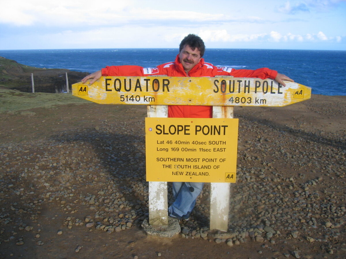 И вот мы на самой южной точке Новой Зеландии мысе Слоп Поинт. Отсюда до Антарктиды ближе, чем до Экватора.