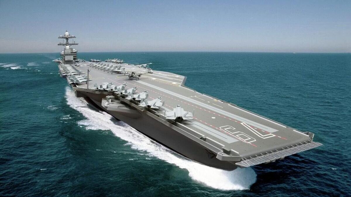    Изображение новейшего авианосца США CVN-79 John F. Kennedy© U.S. Navy photo illustration courtesy of Newport News Shipbuilding