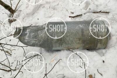    Место падения беспилотника в Калуге ©Telegram-канал SHOT