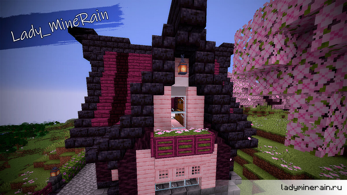 Дом из вишни майнкрафт схема Картинки Майнкрафт дома в minecraft оригинально