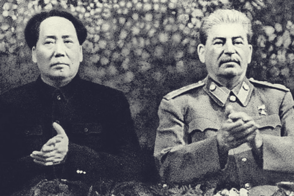 На фото: Мао Цзэдун и Иосиф Сталин