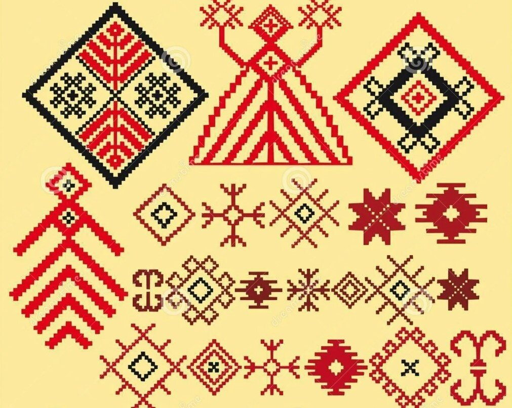 узоры в вышивке