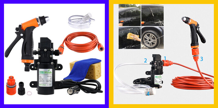 Мини-мойка с питанием от прикуривателя