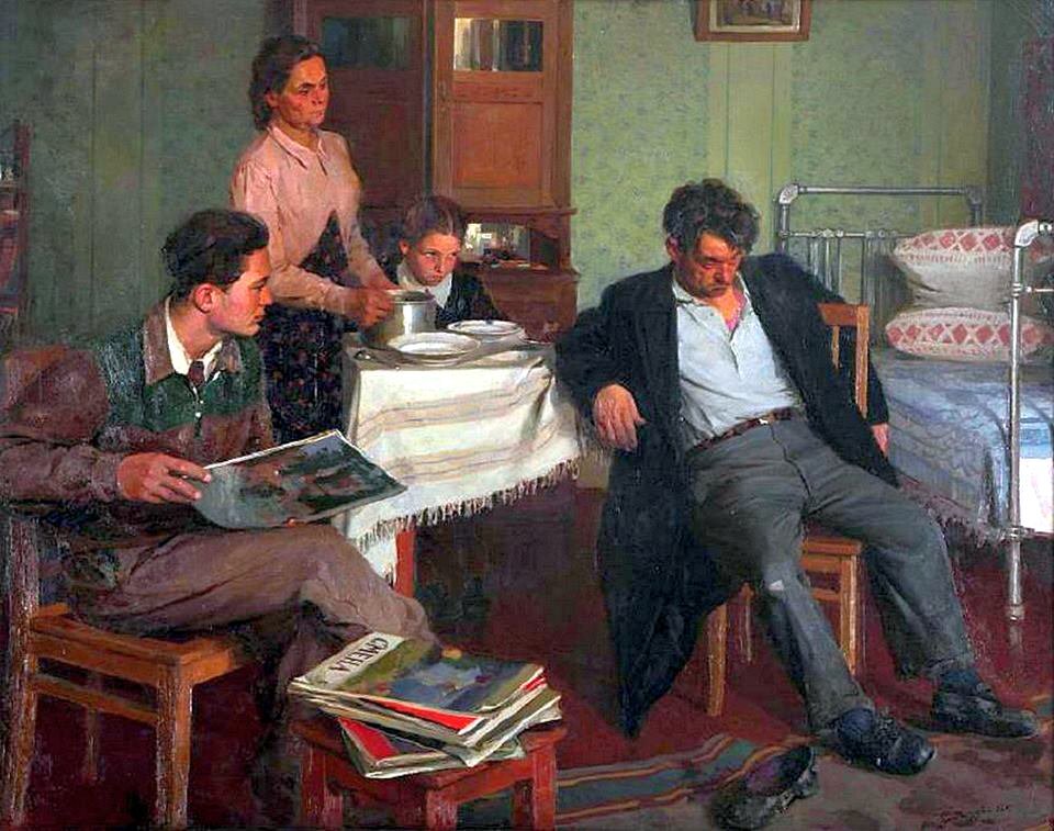 Лихачев Михаил Иванович  «Когда это кончится?», 1954 год