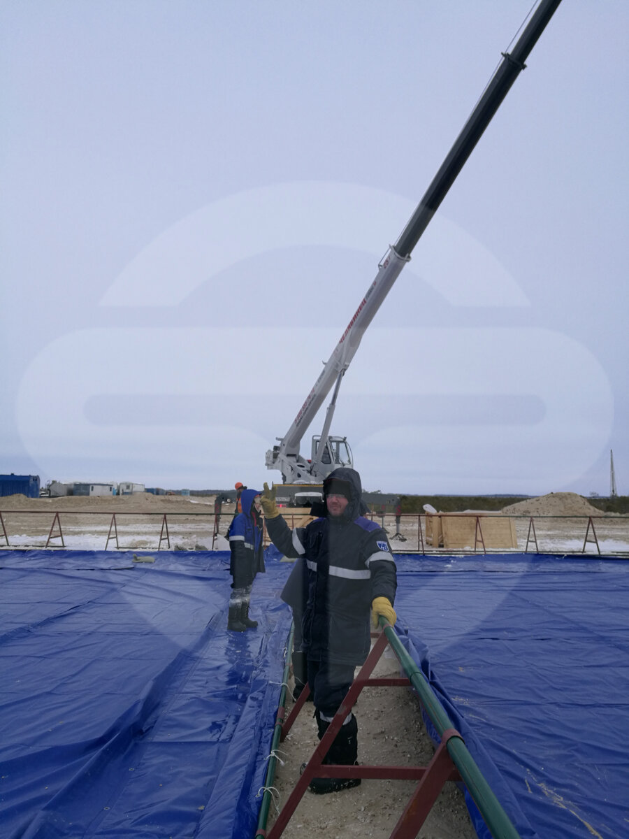 Установка нефтетанков для Полевого склада горючего