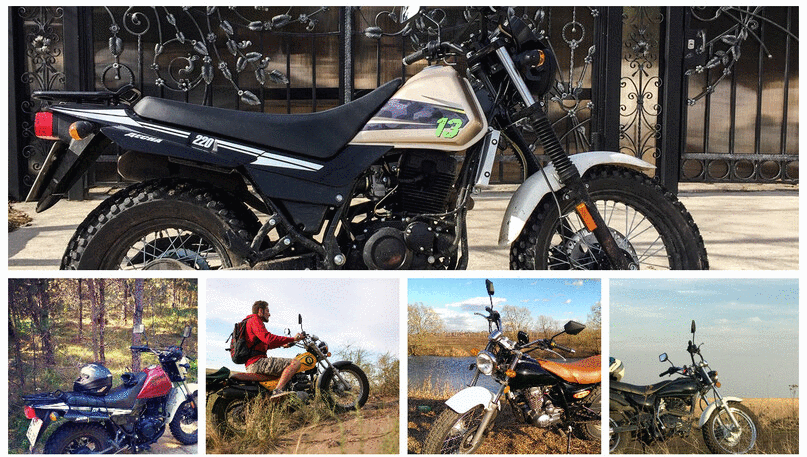 Китайские мотоциклы двойного назначения Racer Forester, V-Raptor, Десна Фантом 220