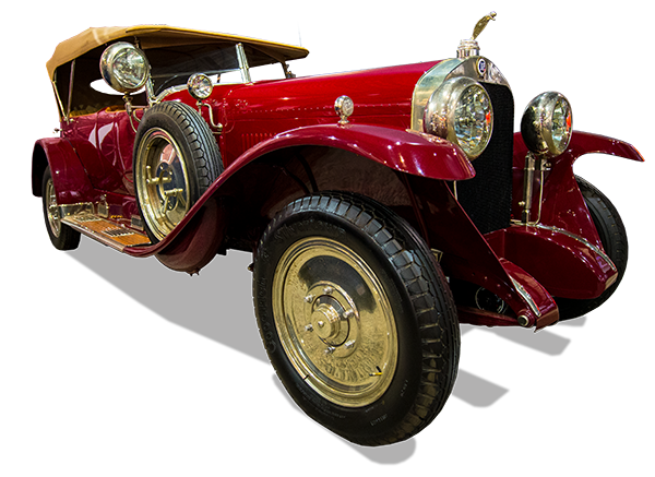 Шедевры, представленные в автомузее. Izotta Frascinni Tipo 8, выпуска 1920 г