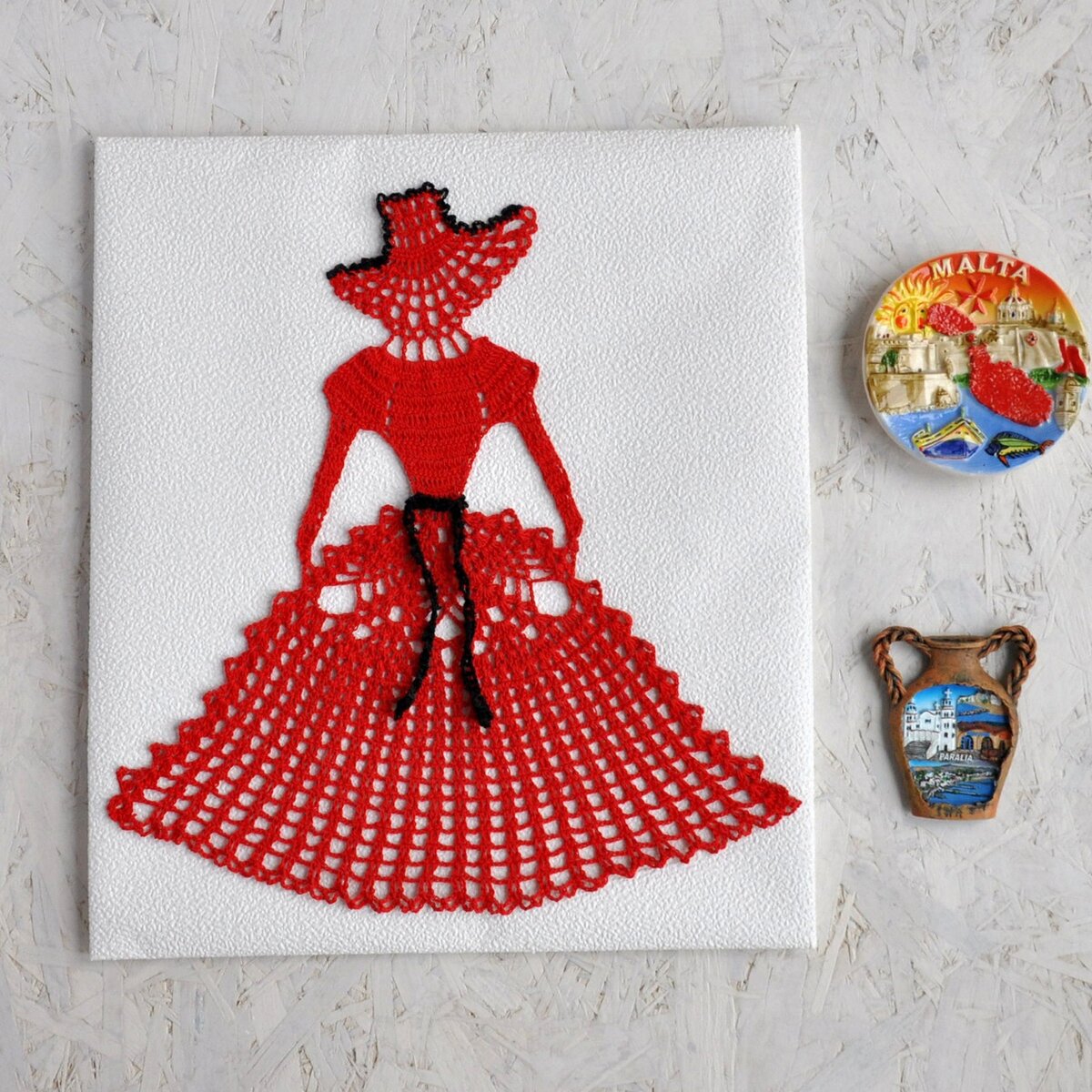 Салфетка "Барышня"