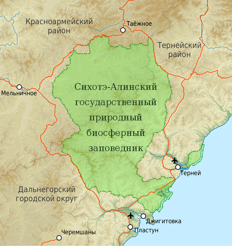 Сихотэ алинь карта