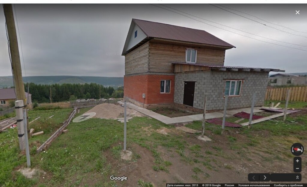 Фото моего дома с Google maps.