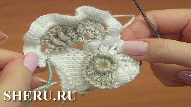 Вязание скрамбла фриформа для берета