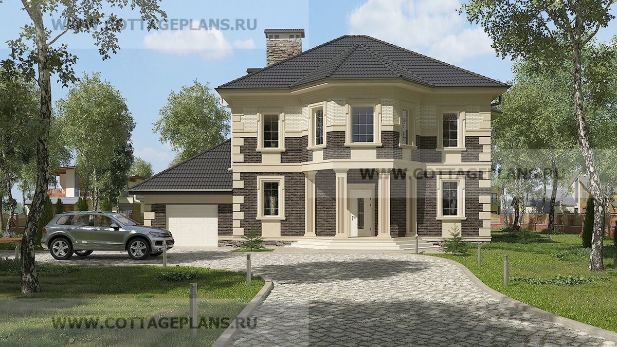 Фасады дома. Источник фото: https://www.cottageplans.ru