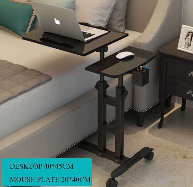 Передвижной, устойчивый, миниатюрный компьютерный стол с двумя столешницами.