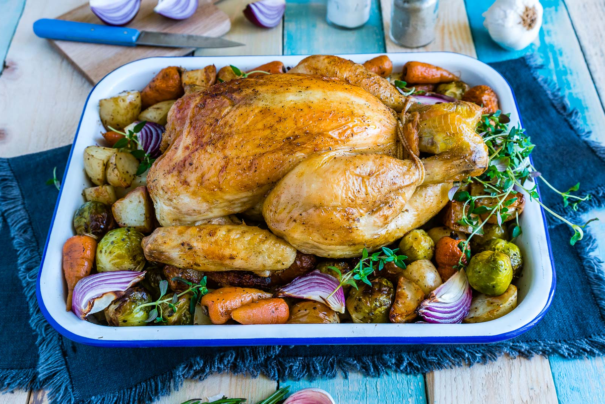 классический рецепт запечённой курицы