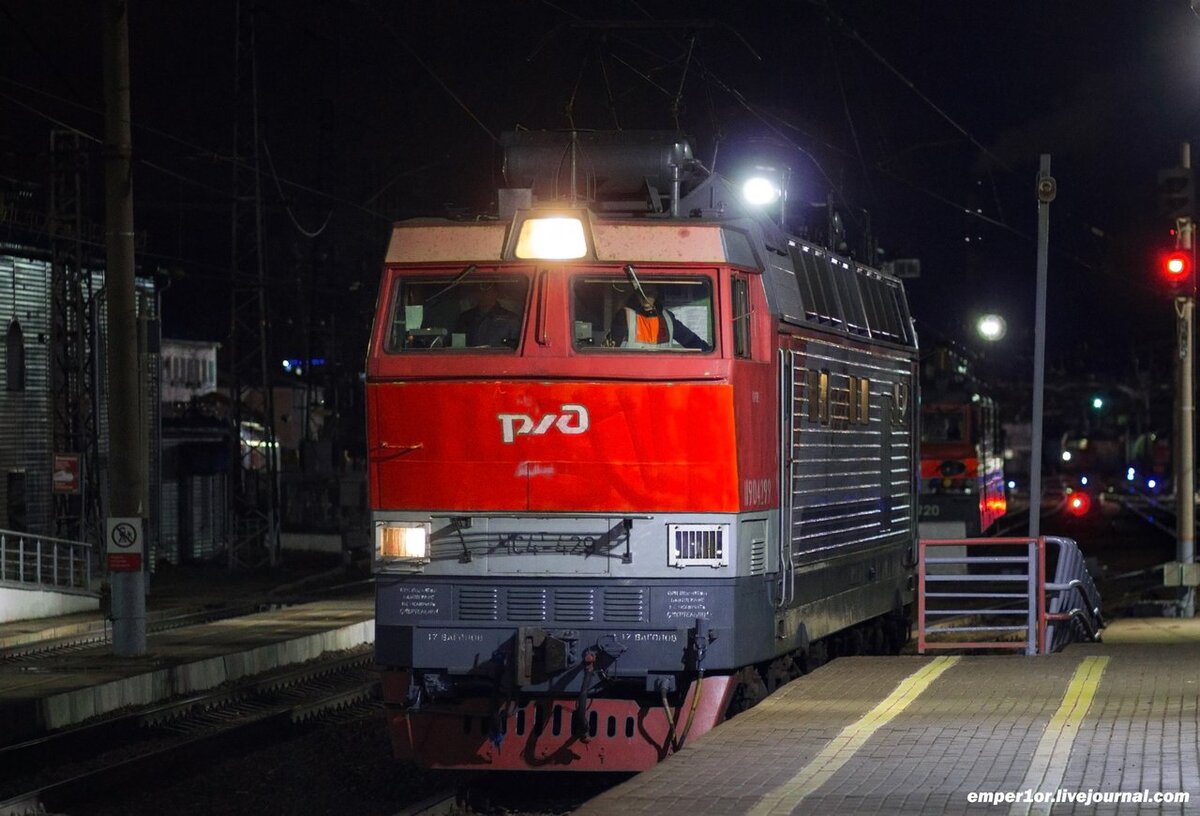 Электровоз ЧС4Т-429. ст. Владимир.