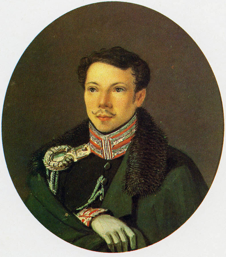 Портрет А.А. Бестужева-Марлинского. Художник — Н.А. Бестужев