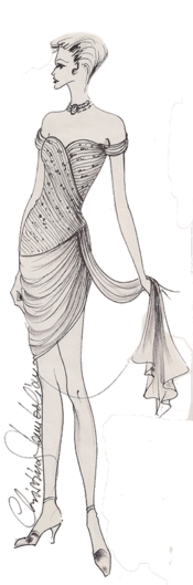 Эскиз платья от Кристины Стамболиан (с) christinastambolian.com