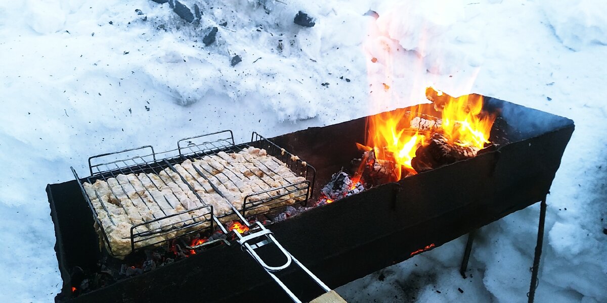 Процесс приготовления мяса