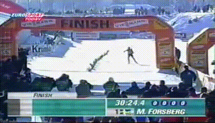 09.12.2001. Хохфильцен. Гонка преследования. Девушки