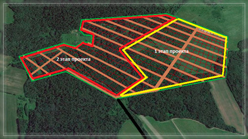 
Рисунок 1. Генплан поселка