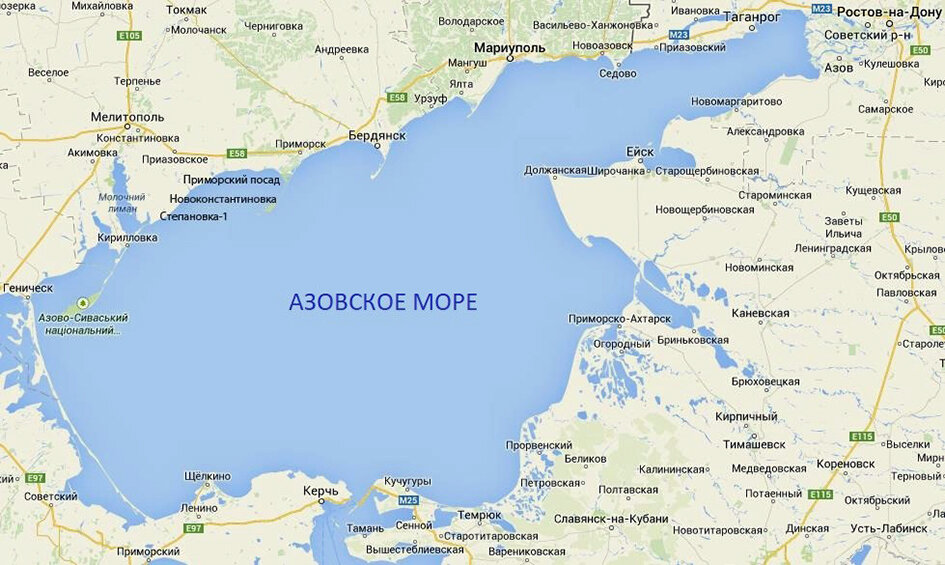 Новоморск где. Карта побережье Азовского моря подробная с поселками. Карта Азовского моря с населенными пунктами. Карта Азовского моря с городами и поселками Россия. Карта побережья Азовского моря с городами