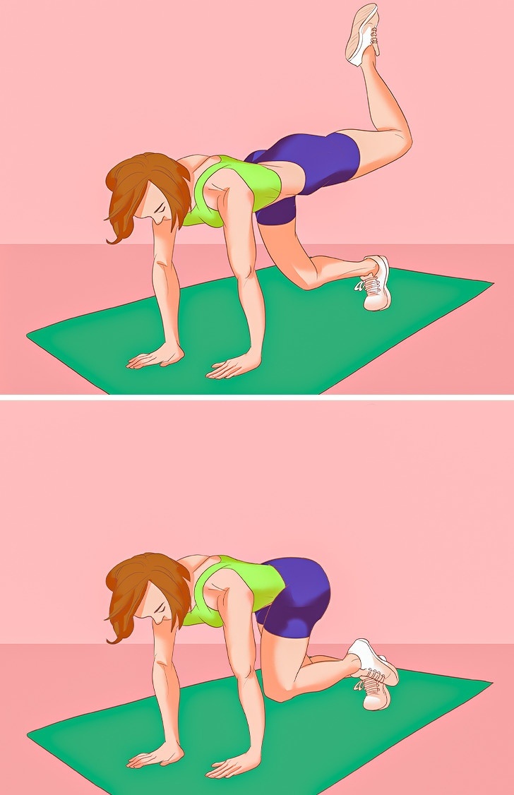 Отведение ноги назад. 