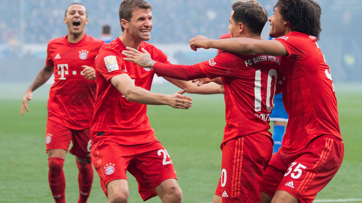 Футболисты Мюнхенской Баварии. Фото получено из открытых интернет-источников.