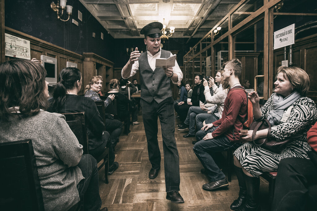 Постановка Театра Живого Действия на "ночи библиотек" в Библиотеке имени Ленина