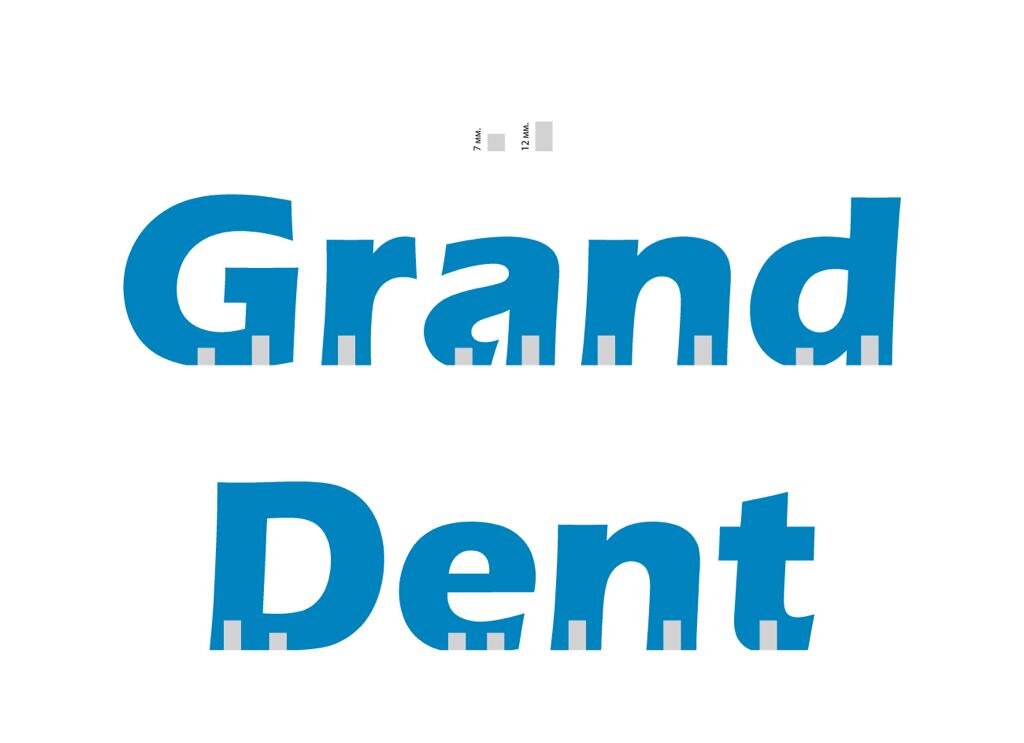 Отверстия в буквах для крепежа.