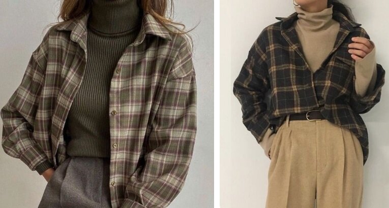 С чем носить рубашку в клетку