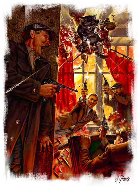 – Вызываю на дуэль! – проорал кот.