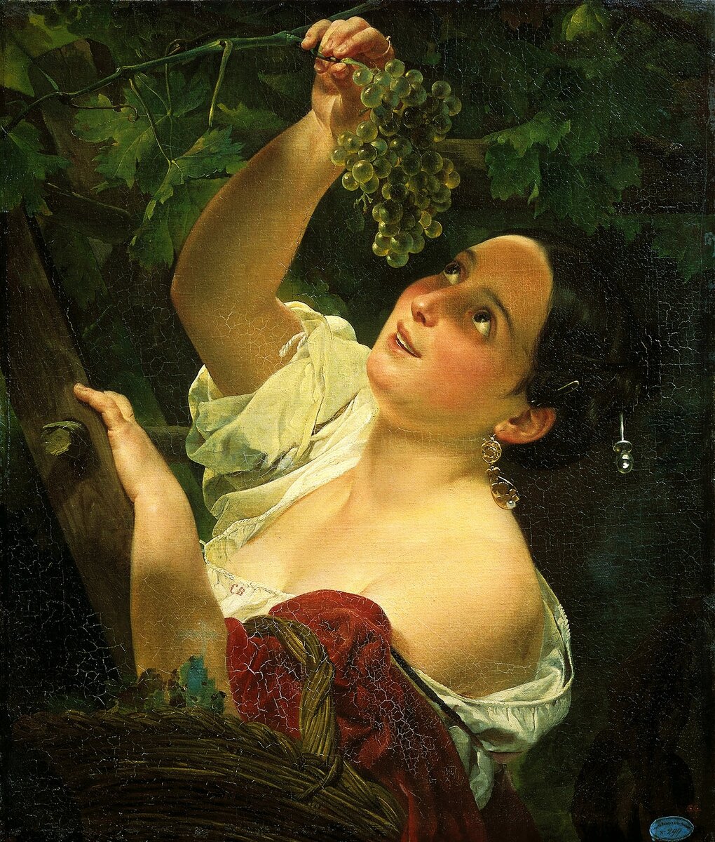 Фотография картины "Итальянский полдень"1827 (взята из открытых источников) 