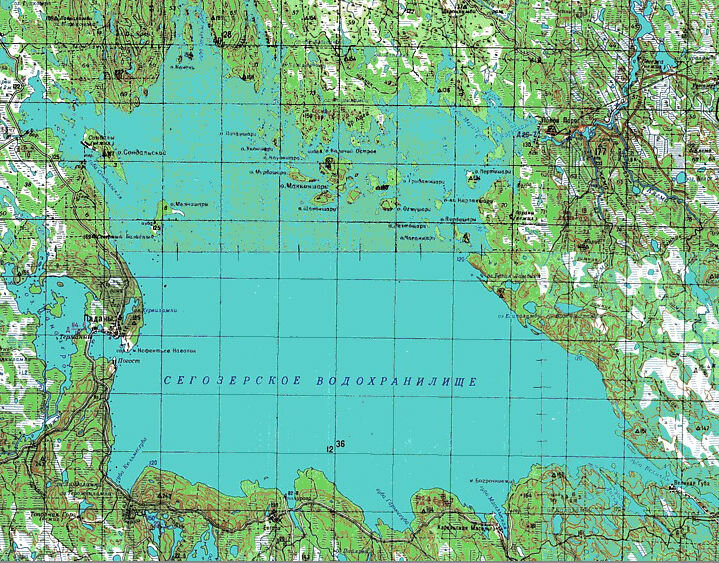 Карта озера пяозеро до затопления