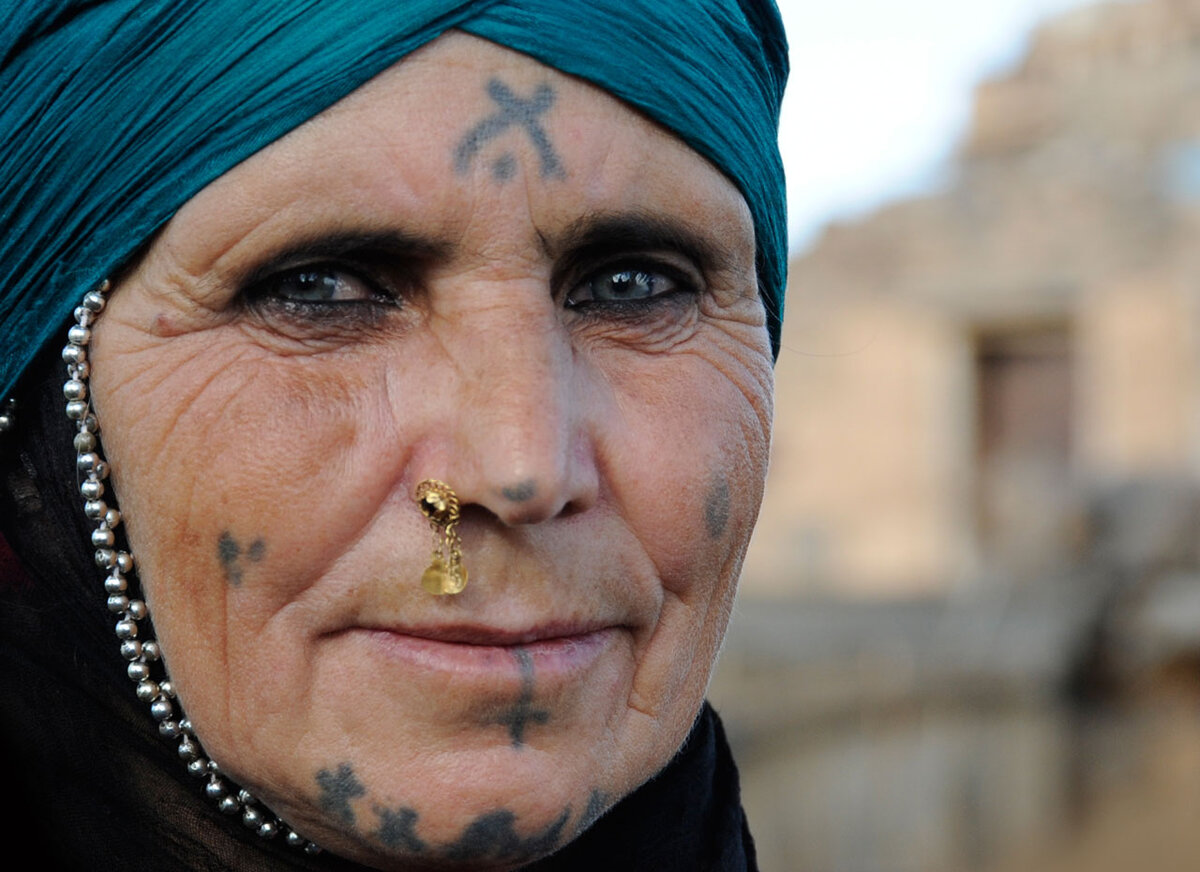 Курдские Татуировки на лице