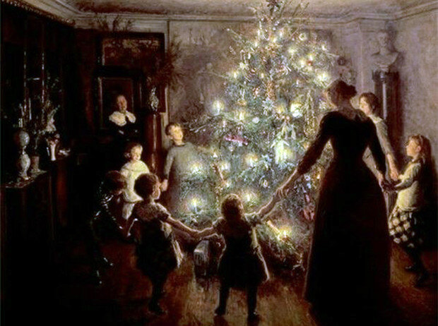 «Светлое Рождество», Вигго Юхансен. 1891