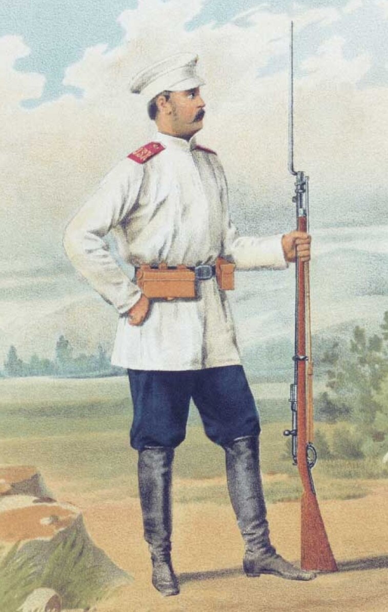 Русский военный костюм 1881-1884