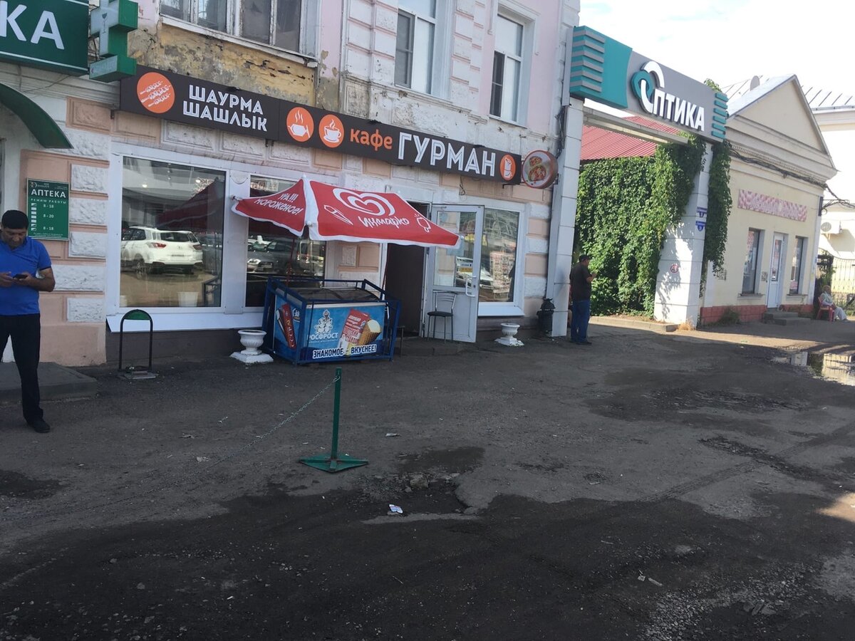 Кафе "Гурман", Тамбов, вход