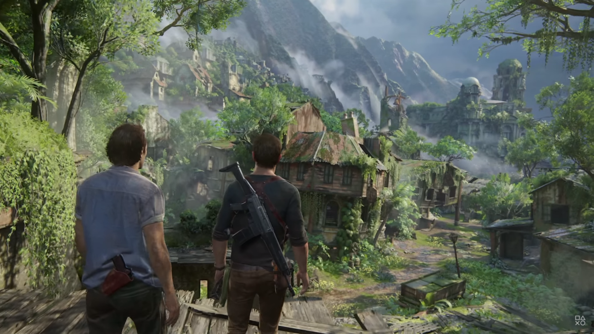 Uncharted. Кадр из игры.