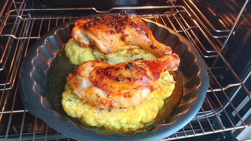 Тушеная капуста с курицей в духовке — рецепт с фото