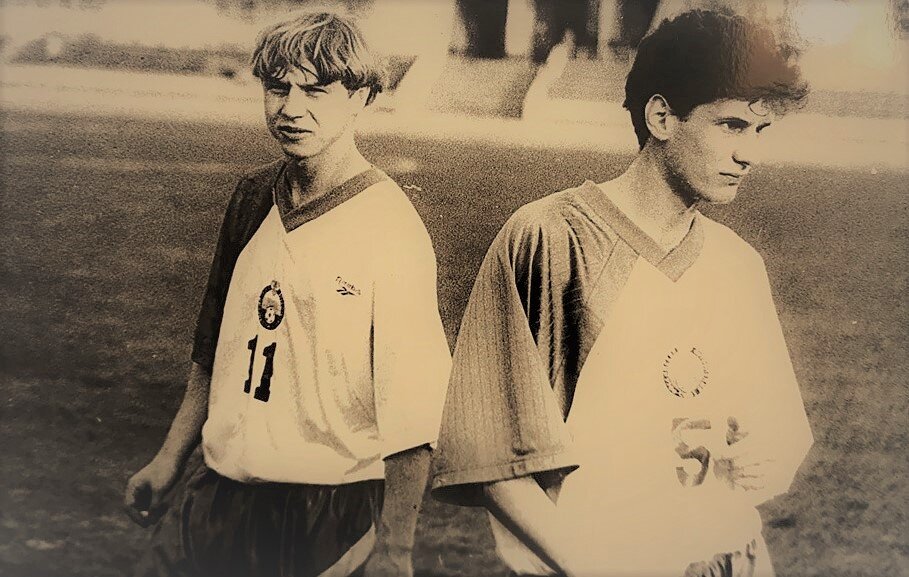 Ильшат Файзулин с партнером по ЦСКА 90-х годов - Денисом Машкариным