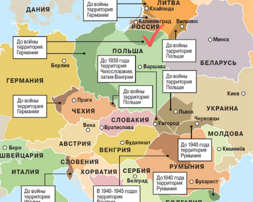 Так сформировались территории государств после Второй мировой войны