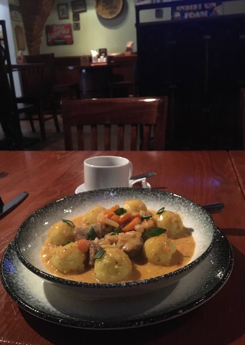 Клецки в ресторане "Гамбринус"