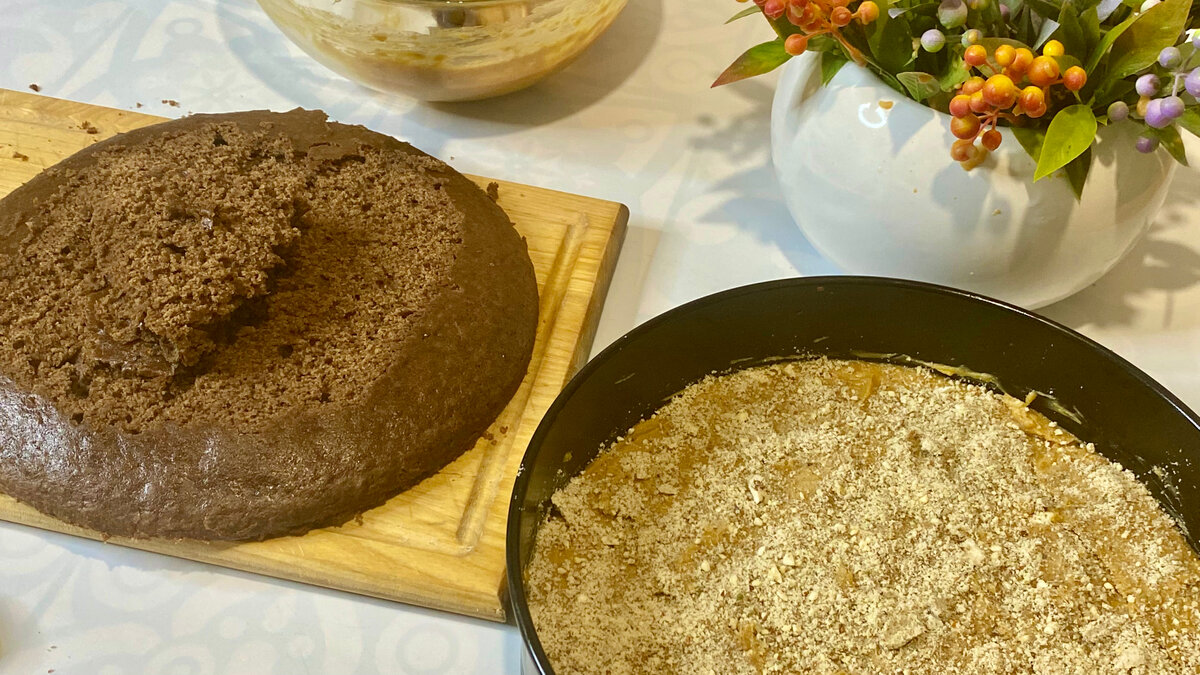 Выравниваю корж