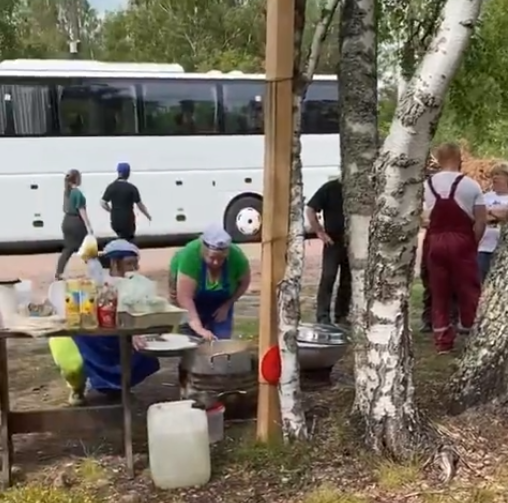 На обед