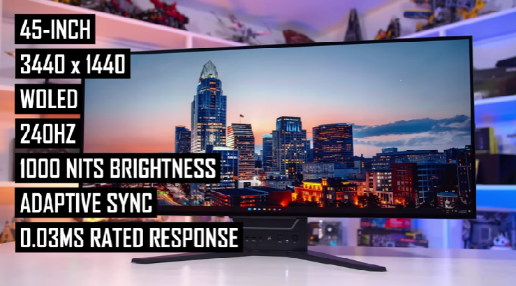 Разрешение 3440 х 1440 21:9 WOLED
240HZ
1000 NITS
ADAPTIVE SYNC
45-INCH
Изогнутый (можно гнуть экран)
